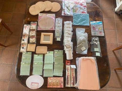Lotto materiale per decoupage - materiale,