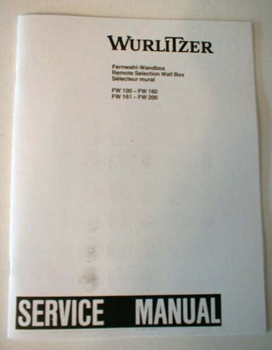 Manuale tedesco wurlitzer - manuale,