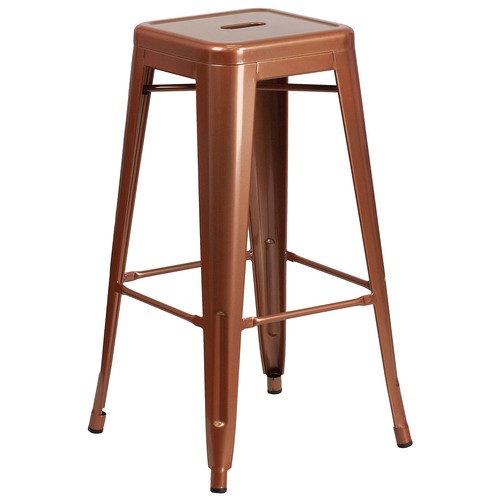 Industrial copper bar stool - industrial,