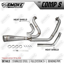 Tubi di scarico personalizzati adatti per Harley Davidson Dyna Wide Glide 199...