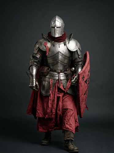 Cavaliere medievale piatto - medievale,