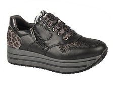 IGI&CO SCARPE DONNA INVERNO 8177544  SNEAKERS IN PELLE NERO
