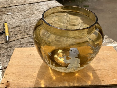 Vaso vetro lavorato degli - vaso, in