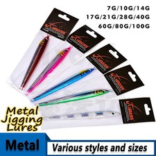 Esche da pesca esca jig in metallo fuso esche jigging attacco basso pollock sgombro