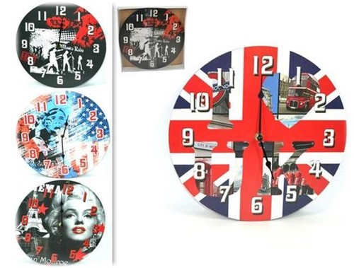 Orologio parete tondo mdf - orologio,