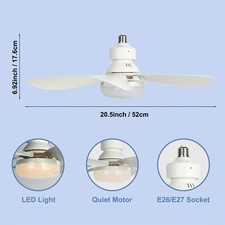 Ventilatore da Soffitto E27