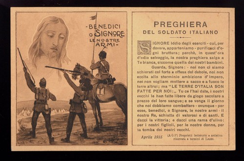 cartolina/santino-MILITARE-BEN