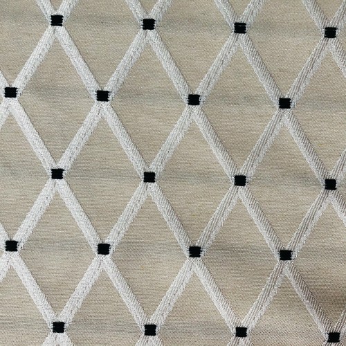 Tenda lino look naturale - naturale, rombo