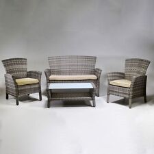 SALOTTO DA GIARDINO ESTERNO POLY RATTAN SINTETICO SALOTTINO BAR RISTORANTE PUB