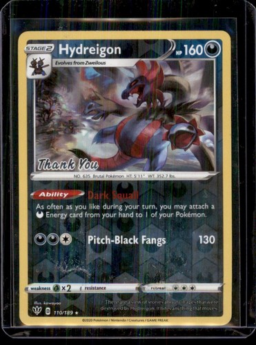 Hydreigon 110 189 thank - hydreigon, you