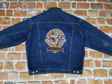 *GIACCA JEANS VINTAGE WARNER BROS HARLEY DAVIDSON USA*LOONEY TUNES*TAGLIA: L*TIP TOP