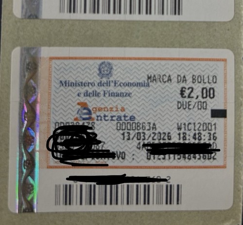 Marca bollo euro - marca, 2