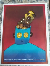 Folon, Riproduzione Locandina a Colori, Audiovisivi,aa.1980