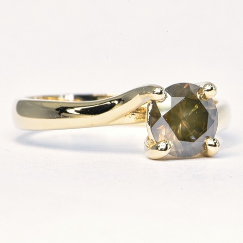 Anello solitario oro giallo - oro,