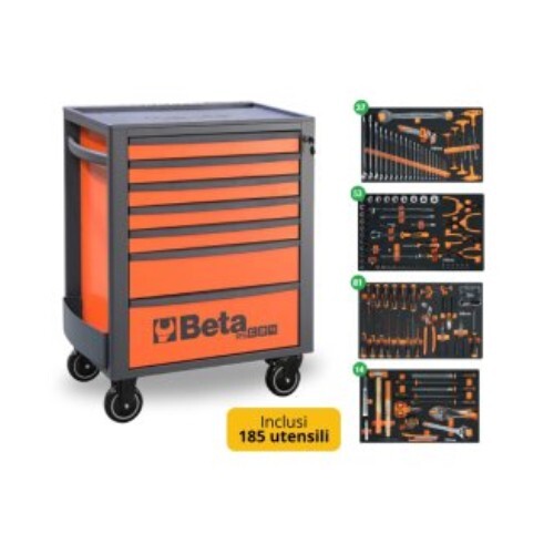 Carrello cassetti con 185 - carrello,