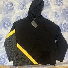 Felpa fendi nera gialla - felpa,