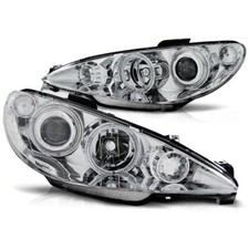 Fari Angel Eyes LED cromati