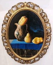 Dipinto Olio Su Tavoletta