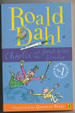 Charlie And The Great Glass Elevator Roald Dahl Book Hand Signed Quentin Blake