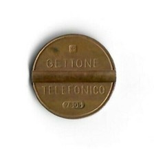 Gettone telefonico 7805 originale, con patina, mai sbiancato