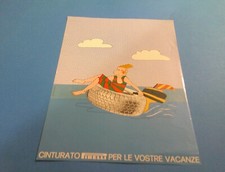 PUBBLICITA' 1970 CINTURATO PIRELLI PER LE VACANZE GOMMONE SATIRA MARE COSTUME