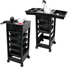 ® Carrello Parrucchiere Porta PHON E CASSETTI Porta Oggetti Parrucchieri Estetis