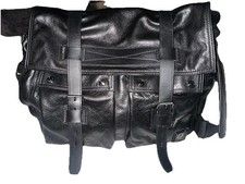 BORSA COLONIALE BELSTAFF MESSENGER PELLE NERA FUORI PRODUZIONE