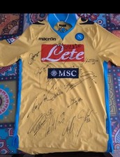 Maglia Di Cavani 12/13 Firmata Da Tutti I Giocatori Del Napoli Di Quel Anno
