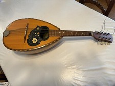 Mandola siciliana da studio in acero marezzato anni 70