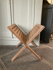 Skagerak/Trappola da viaggio vintage Danimarca supporto per giornali teak, porta riviste