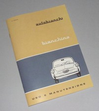 Manuale uso e manutenzione Autobianchi Bianchina anni 1965 - 1970