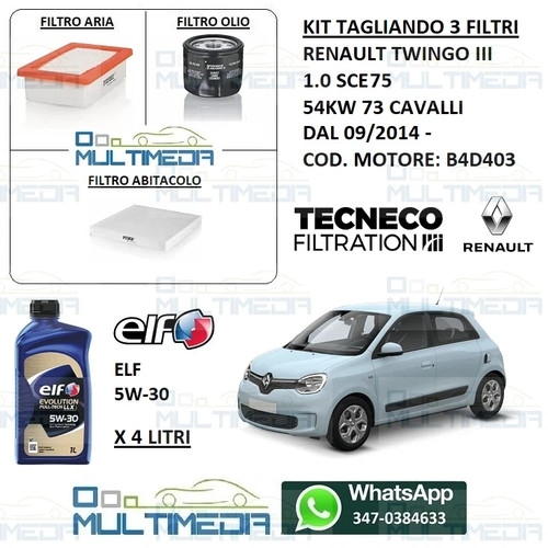 Kit tagliando filtri - kit, olio