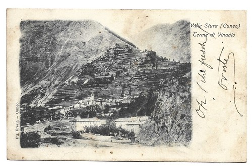 Antica cartolina valle stura - antica,