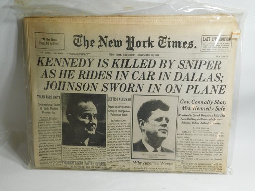 Replica new york times jfk - replica,