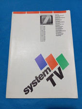 TV Vintage d'epoca SYSTEM Raro MANUALE di ISTRUZIONI per PIU' Modelli TVC Color