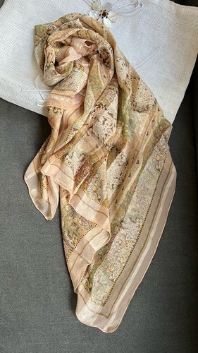 Sciarpa jacquard seta vintage