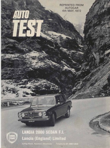 Lancia 2000 test strada - test,