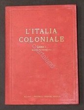 Rivista Colonialismo  L'Italia Coloniale - Anno I Marzo-Dicembre 1924 - Completo