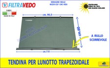 Tendina Parasole Auto per Lunotto Trapezoidale a rullo per Vetro Posteriore 