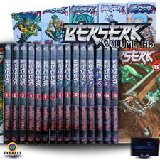 Berserk Volume 1-15 Manga Inglese Set Completo Fumetti Nuovo di Kentaro Miura