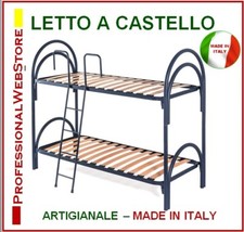 LETTO A CASTELLO LETTI RETI 80 X 190 LETTINI DOGHE SCOMPONIBILI NERO BLU BIANCO
