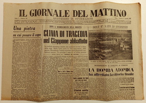 Giornale mattino agosto - giornale,