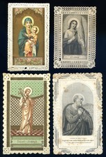 santini merlettati-holy cards lace-canivets-spitzebildichen LOTTO N.736