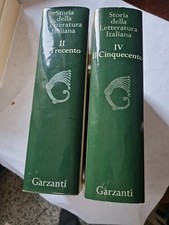 Storia Della Letteratura Italiana - Garzanti 1976 - 2 Volumi  Cecchi/ 1/3