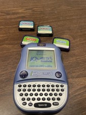 Quantum Leap I Quest ~ LeapFrog ~ Console, Custodia, 4 Cartucce ~ Testata -Funzionante