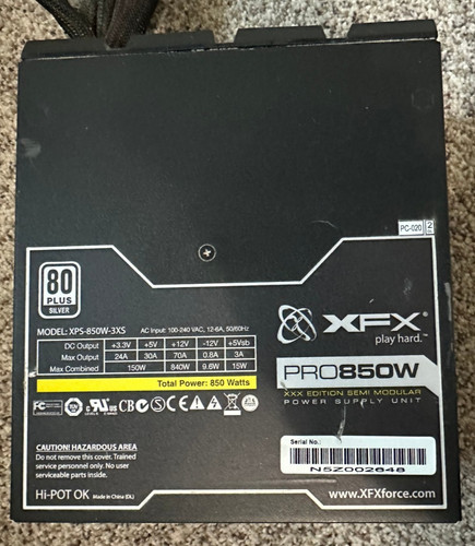 Alimentatore xps 850w 3xs - alimentatore, ts