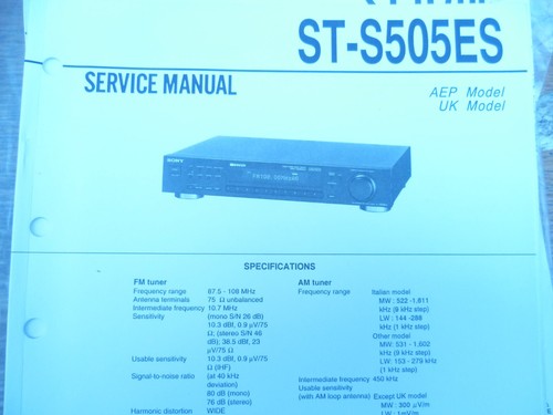 Sony s505es sintonizzatore - sony, st-s505es