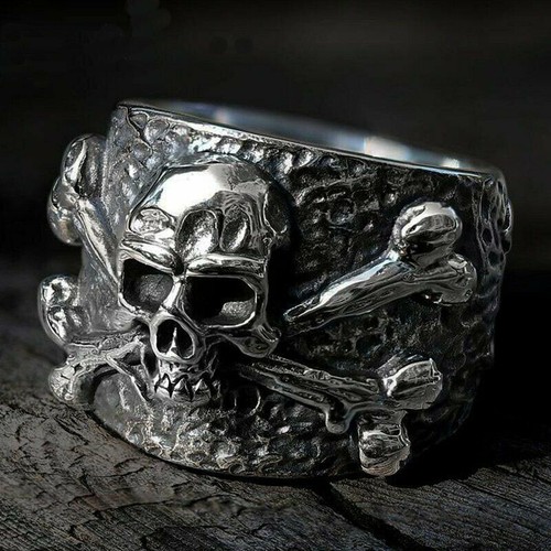 Anello uomo gotico - , teschio