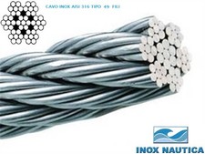 CAVO FUNE IN ACCIAIO INOX AISI