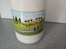 Villeroy & Boch Design Naif  15cms Storage Jar/Container  with Wooden Lid VGC